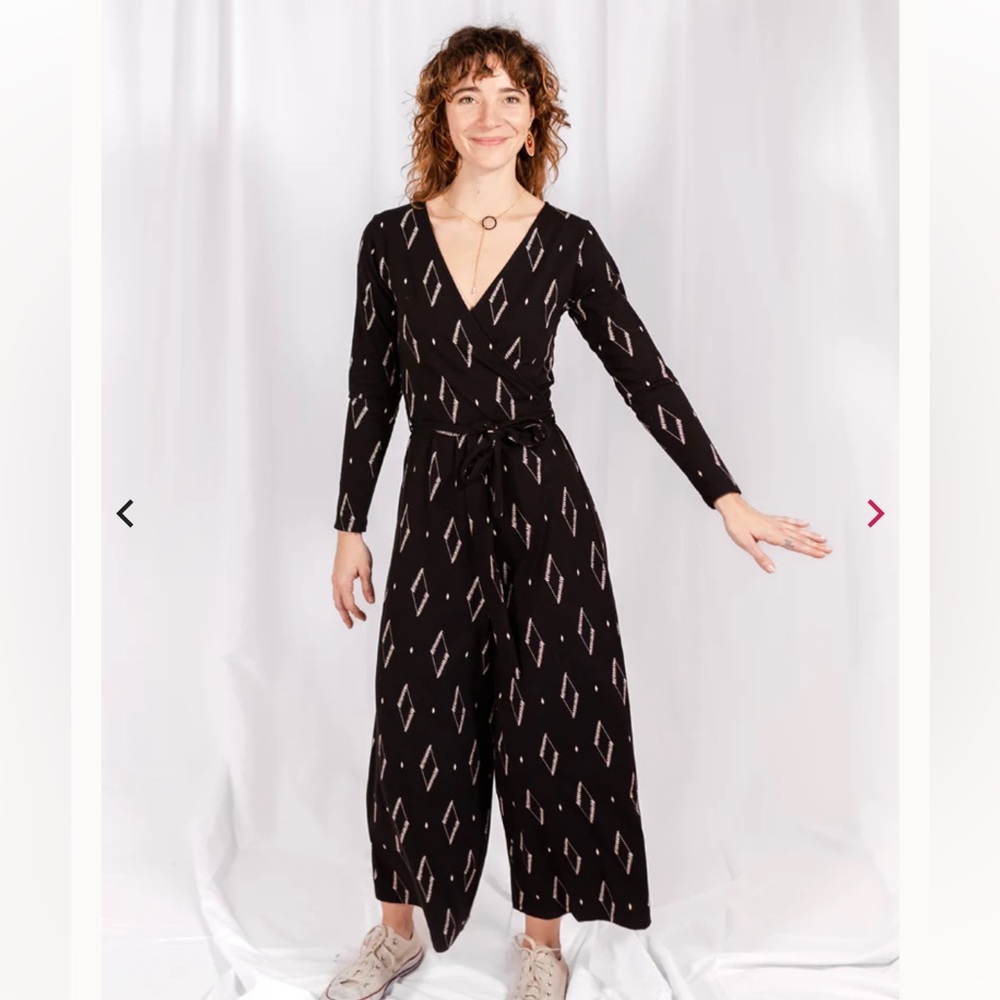Mata Traders Rita Long Sleeve Jumpsuit- Size Large